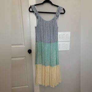 Rails Capri Stripe Linen Blend Dress